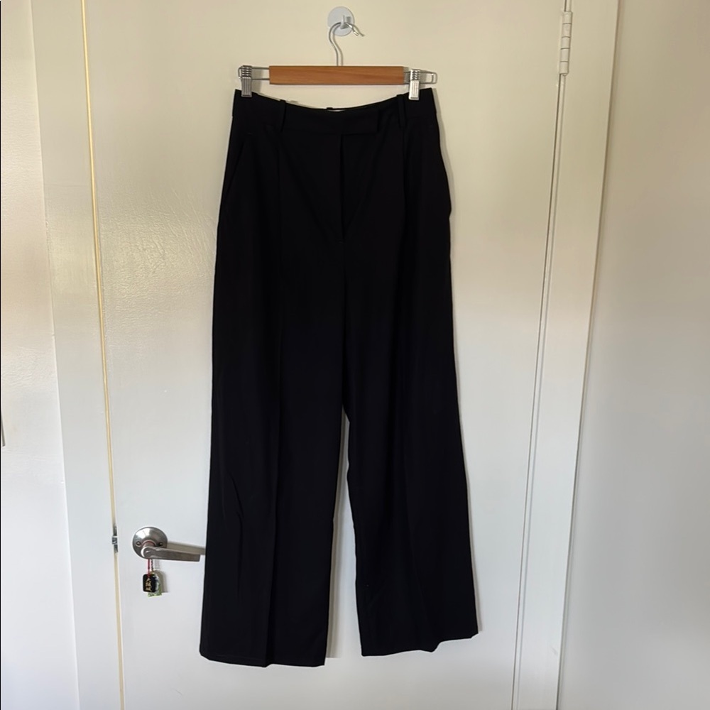 Dressy Black Wide-Leg Pants